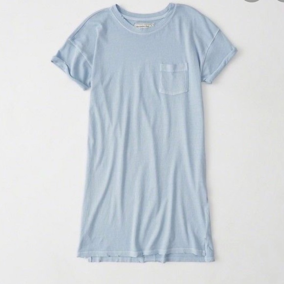 Fitch Light Blue Tshirt Dress Xs | Poshmark